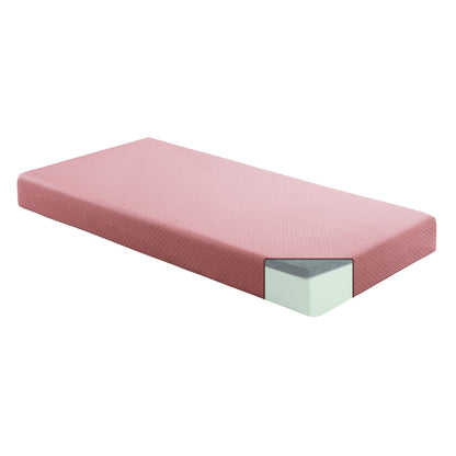 MT-PG07PKF 7" Pink Full Gel-Infused Memory Foam Mattress and Pillow Set - MT-PG07PKF - Bien Home Furniture &amp; Electronics