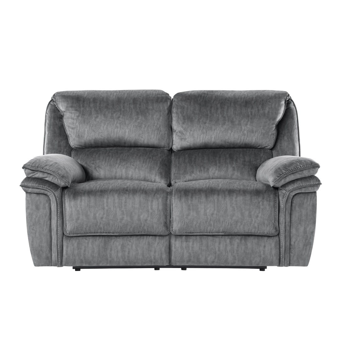 Muirfield Gray Double Reclining Loveseat - 9913-2WC - Bien Home Furniture &amp; Electronics