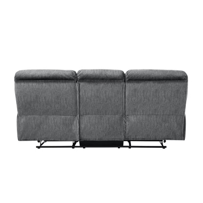 Muirfield Gray Double Reclining Sofa - 9913-3 - Bien Home Furniture &amp; Electronics