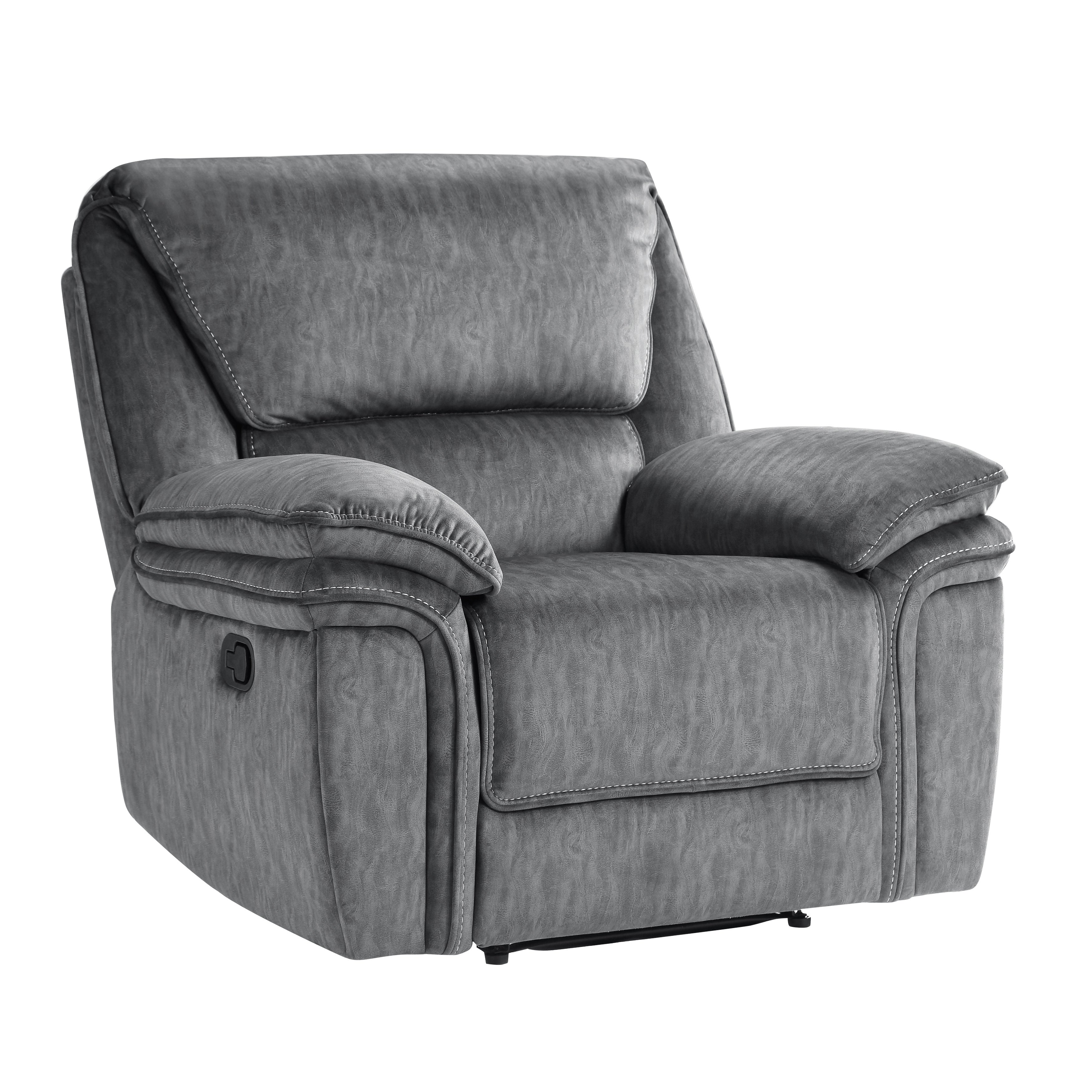 Muirfield Gray Reclining Chair - 9913-1 - Bien Home Furniture &amp; Electronics