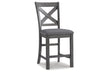 Myshanna Gray Counter Height Chair, Set of 2 - D629-124 - Bien Home Furniture & Electronics
