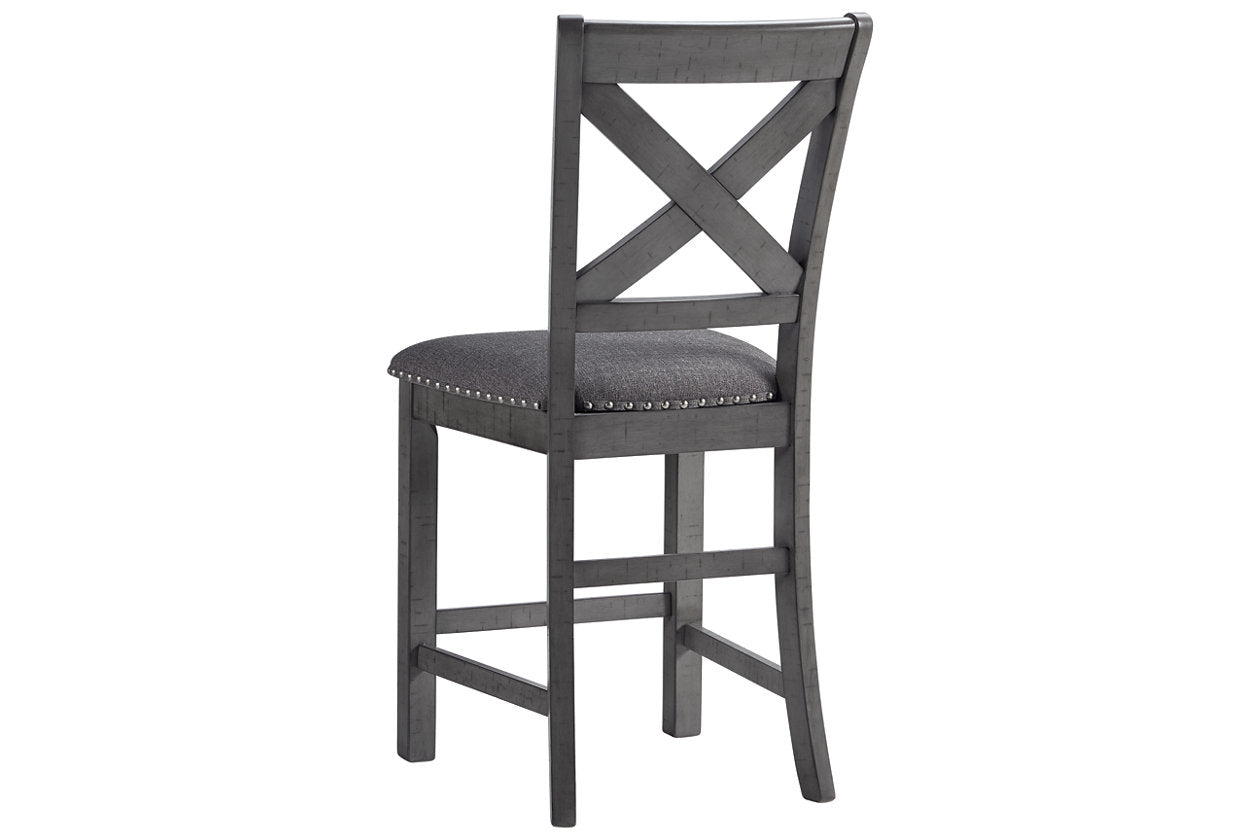 Myshanna Gray Counter Height Chair, Set of 2 - D629-124 - Bien Home Furniture &amp; Electronics