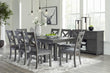 Myshanna Gray Extendable Dining Set - SET | D629-45 | D629-01(4) - Bien Home Furniture & Electronics