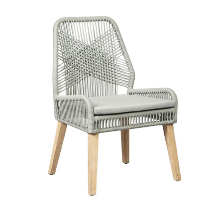 Nakia Gray Woven Back Side Chairs, Set of 2 - 110033 - Bien Home Furniture &amp; Electronics