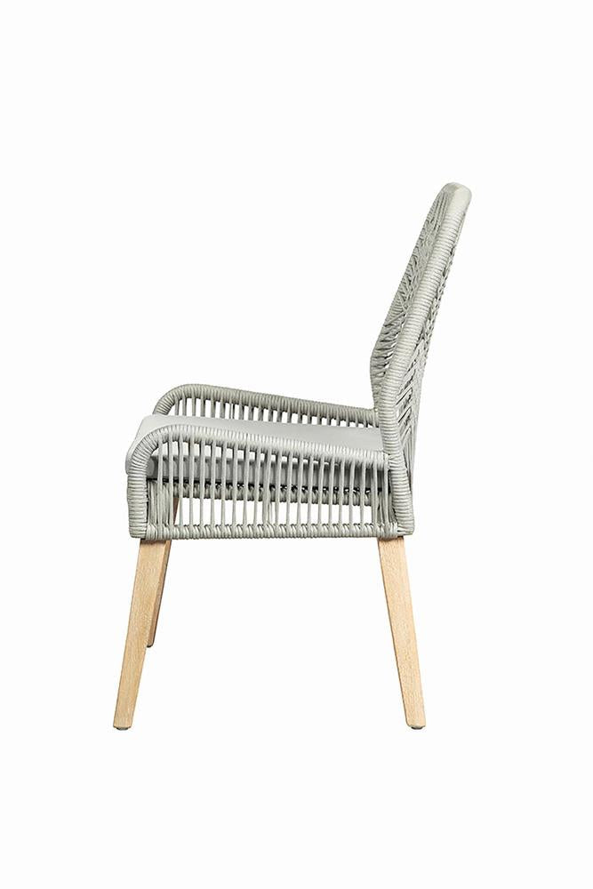 Nakia Gray Woven Back Side Chairs, Set of 2 - 110033 - Bien Home Furniture &amp; Electronics