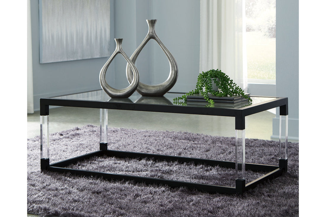 Nallynx Metallic Gray Coffee Table - T197-1 - Bien Home Furniture &amp; Electronics