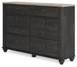 Nanforth Two-tone Dresser - B3670-31 - Bien Home Furniture & Electronics