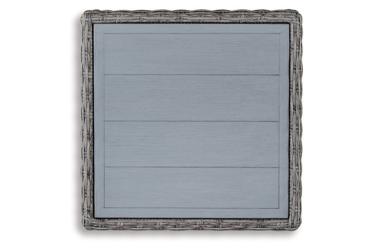 NAPLES BEACH Light Gray Outdoor End Table - P439-702 - Bien Home Furniture &amp; Electronics