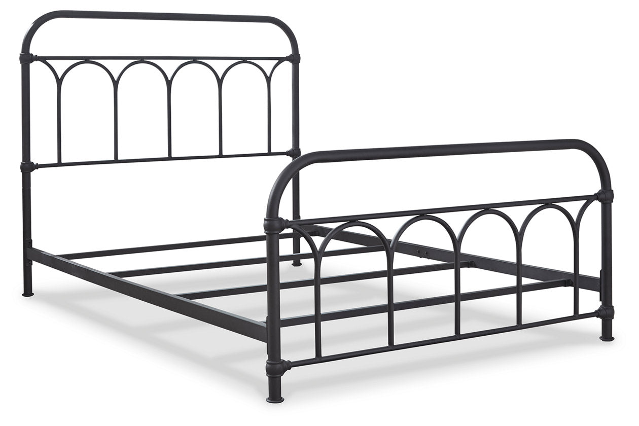 Nashburg Black Full Metal Bed - B280-672 - Bien Home Furniture &amp; Electronics