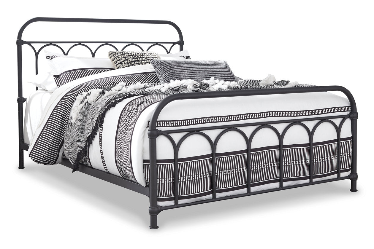 Nashburg Black Queen Metal Bed - B280-681 - Bien Home Furniture &amp; Electronics