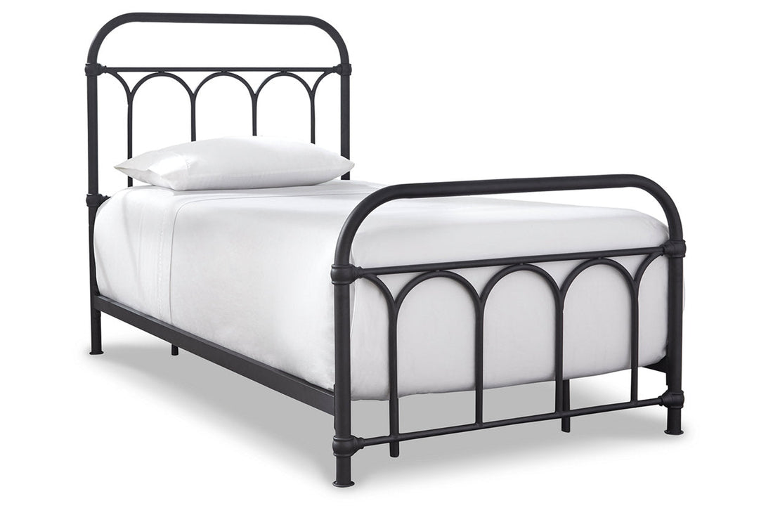 Nashburg Black Twin Metal Bed - B280-671 - Bien Home Furniture &amp; Electronics