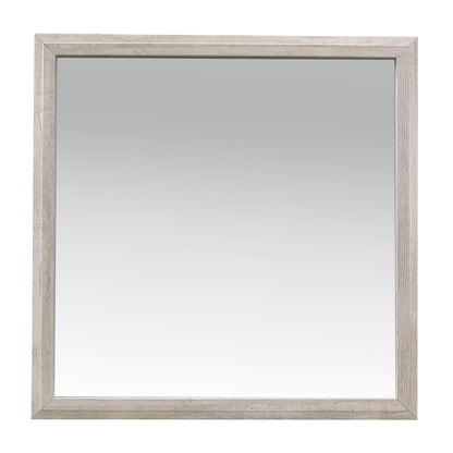 Nashville Antique White/Brown Mirror (Mirror Only) - 1903-6 - Bien Home Furniture &amp; Electronics