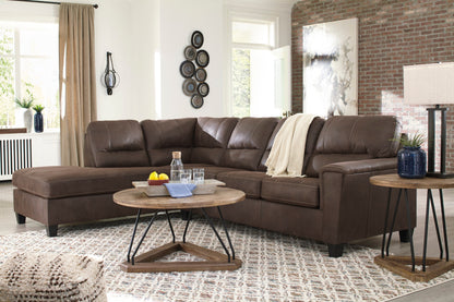 Navi Chestnut LAF Sectional - SET | 9400316 | 9400367 - Bien Home Furniture &amp; Electronics