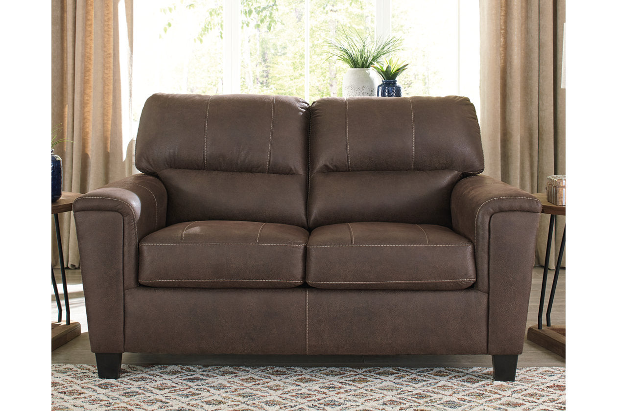 Navi Chestnut Loveseat - 9400335 - Bien Home Furniture &amp; Electronics
