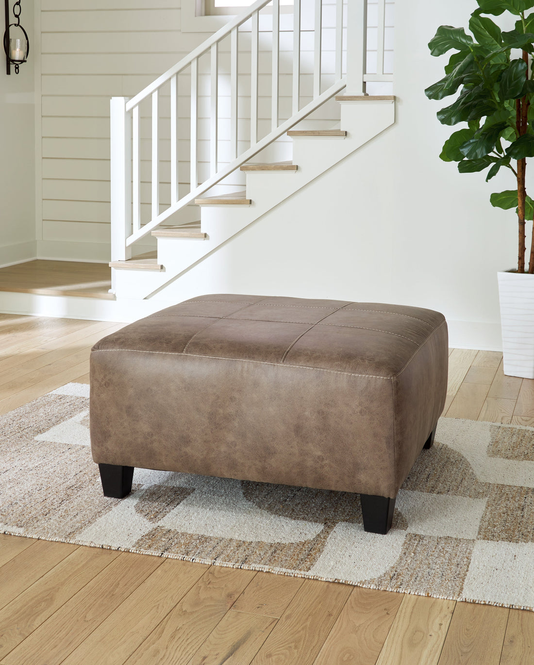 Navi Fossil Oversized Accent Ottoman - 9400408 - Bien Home Furniture &amp; Electronics