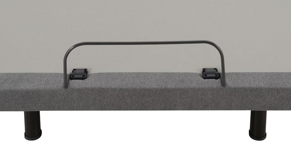 Negan Gray/Black Full Adjustable Bed Base - 350132F - Bien Home Furniture &amp; Electronics
