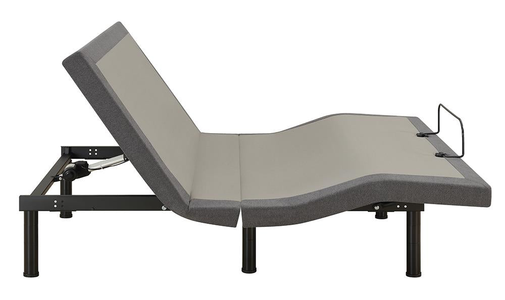 Negan Gray/Black Twin XL Adjustable Bed Base - 350132TL - Bien Home Furniture &amp; Electronics