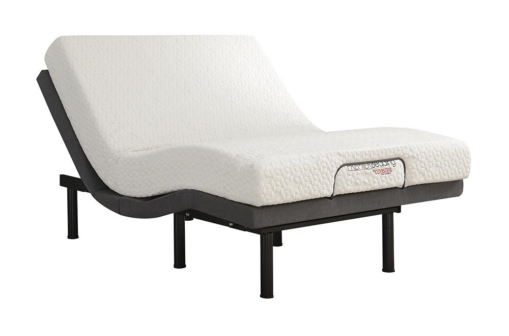 Negan Gray/Black Twin XL Adjustable Bed Base - 350132TL - Bien Home Furniture &amp; Electronics