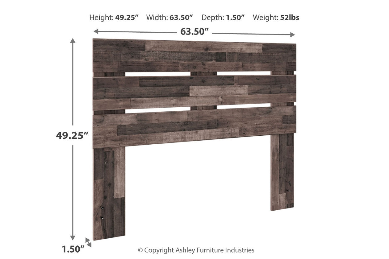 Neilsville Multi Gray Queen Panel Headboard - EB2120-157 - Bien Home Furniture &amp; Electronics