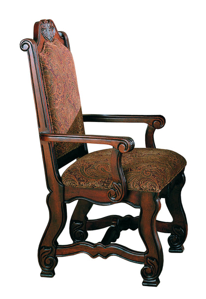 Neo Renaissance Brown Arm Chair, Set of 2 - 2401A - Bien Home Furniture &amp; Electronics
