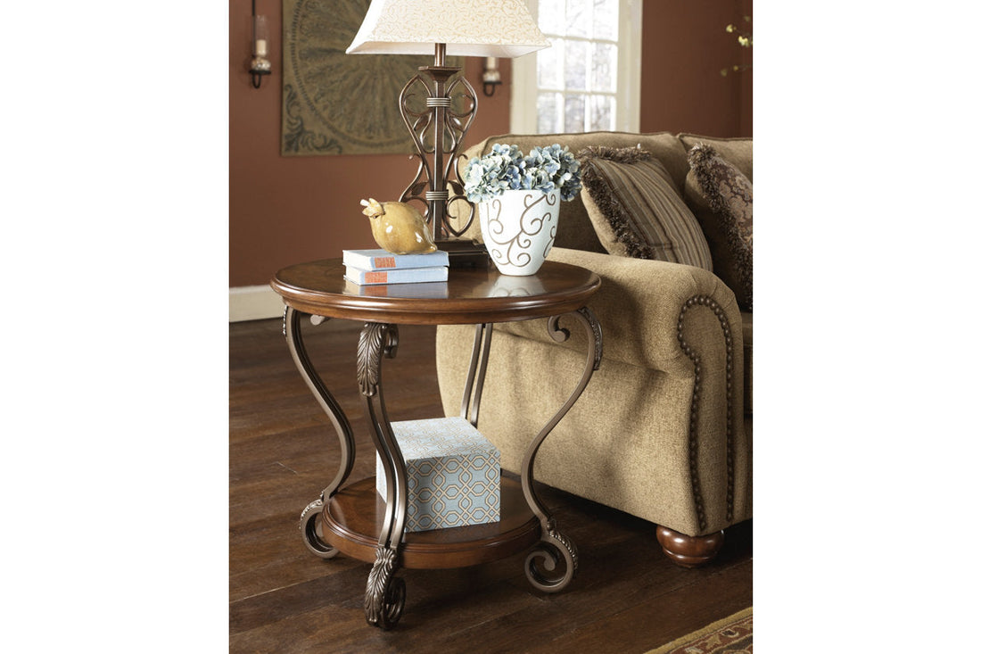 Nestor Medium Brown End Table - T517-6 - Bien Home Furniture &amp; Electronics