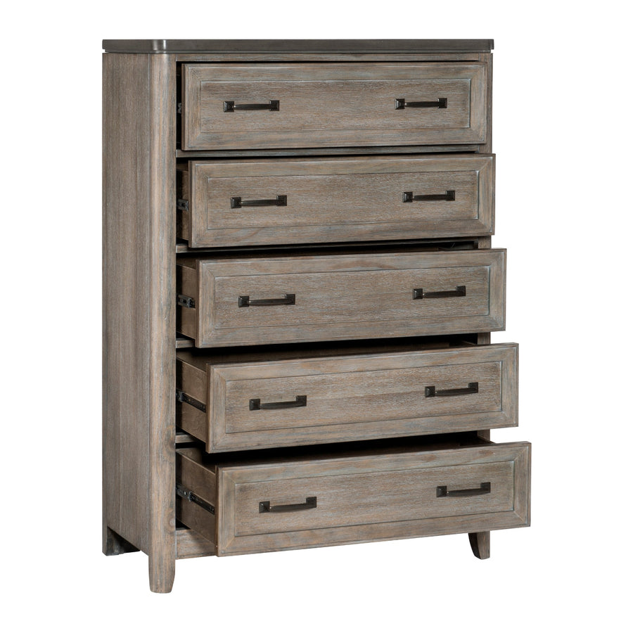 Newell Light Brown Chest - 1412-9 - Bien Home Furniture &amp; Electronics