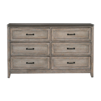 Newell Light Brown Dresser - 1412-5 - Bien Home Furniture &amp; Electronics