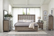 Newell Light Brown Upholstered Panel Bedroom Set - SET | 1412-1 | 1412-2 | 1412-3 | 1412-4 | 1412-9 - Bien Home Furniture & Electronics