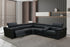 NEWYORK BLACK -  LEATHER Power Reclining Sectional - NEWYORK BLACK - Bien Home Furniture & Electronics