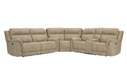 Next-Gen DuraPella Sand 3-Piece Power Reclining Sectional - SET | 5930218 | 5930247 | 5930277 - Bien Home Furniture &amp; Electronics