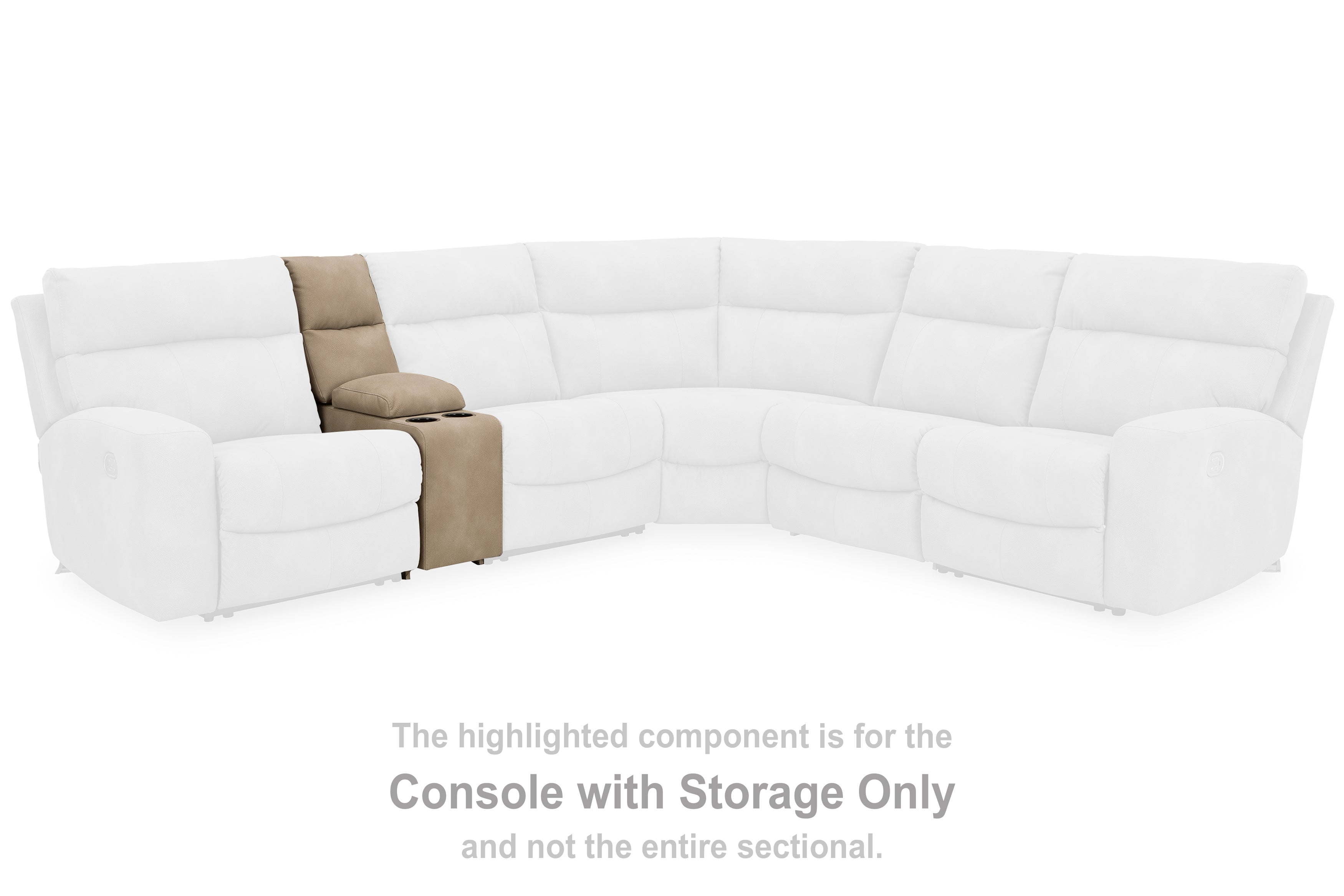 Next-Gen DuraPella Sand Console with Storage - 6100457 - Bien Home Furniture &amp; Electronics