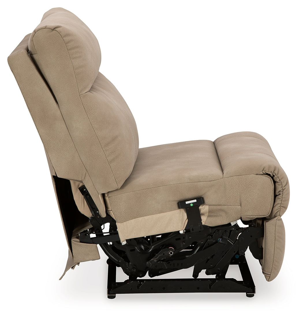 Next-Gen DuraPella Sand Power Armless Recliner - 6100431 - Bien Home Furniture &amp; Electronics