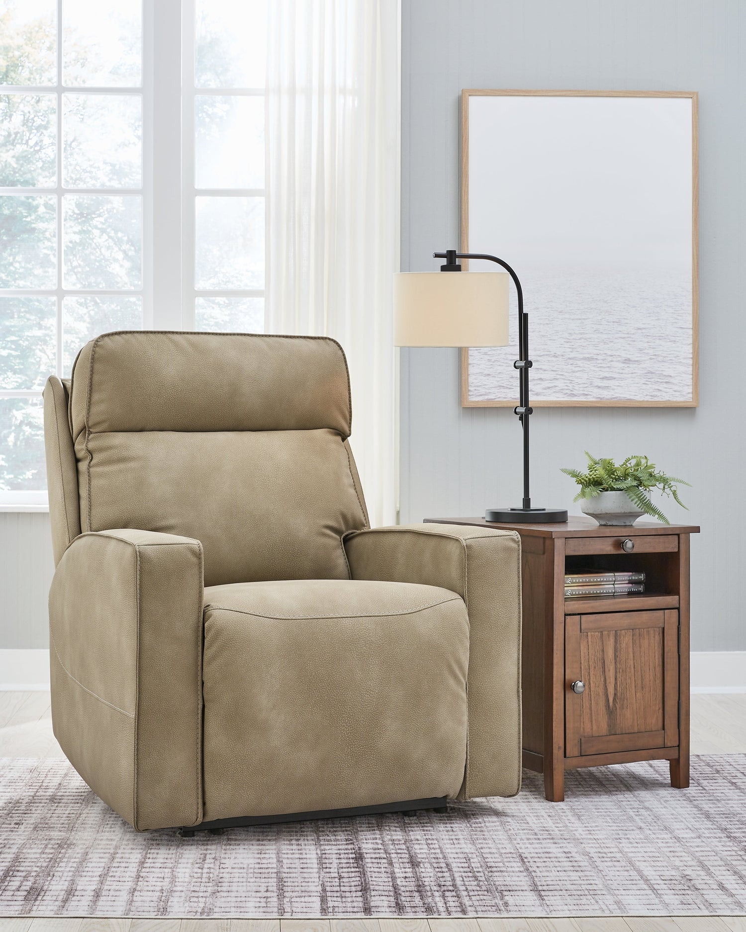 Next-Gen Durapella Sand Power Recliner - 4510306 - Bien Home Furniture &amp; Electronics