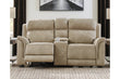 Next-Gen DuraPella Sand Power Reclining Loveseat with Console - 5930218 - Bien Home Furniture & Electronics