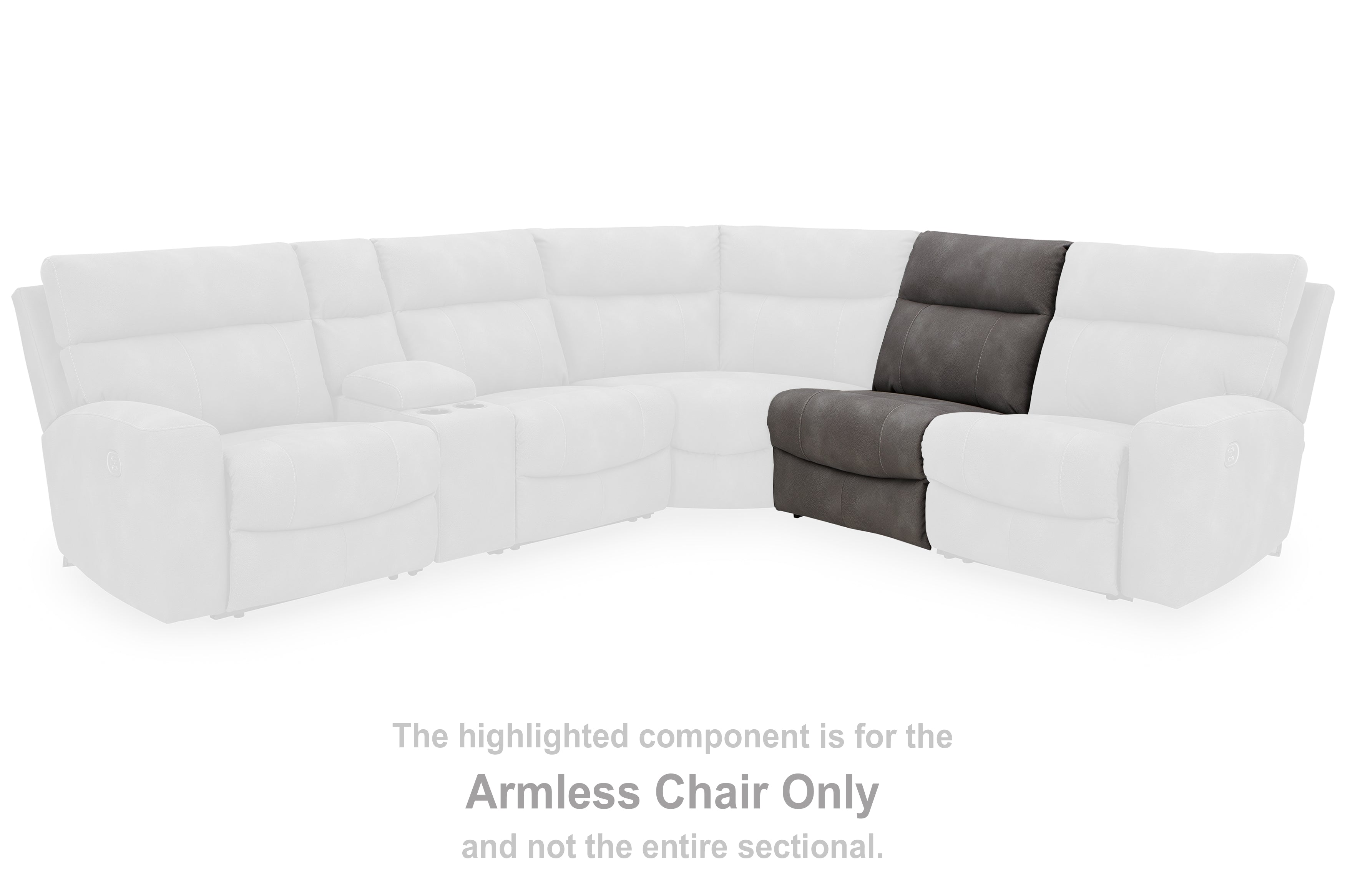 Next-Gen DuraPella Slate Armless Chair - 6100346 - Bien Home Furniture &amp; Electronics