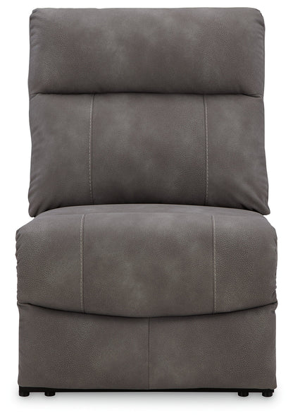 Next-Gen DuraPella Slate Power Armless Recliner - 6100331 - Bien Home Furniture &amp; Electronics