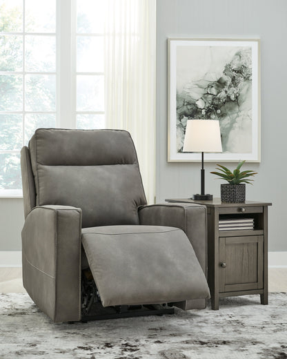 Next-Gen Durapella Slate Power Recliner - 4510206 - Bien Home Furniture &amp; Electronics