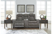 Next-Gen DuraPella Slate Power Reclining Loveseat with Console - 2200418 - Bien Home Furniture & Electronics