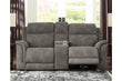 Next-Gen DuraPella Slate Power Reclining Loveseat with Console - 5930118 - Bien Home Furniture & Electronics