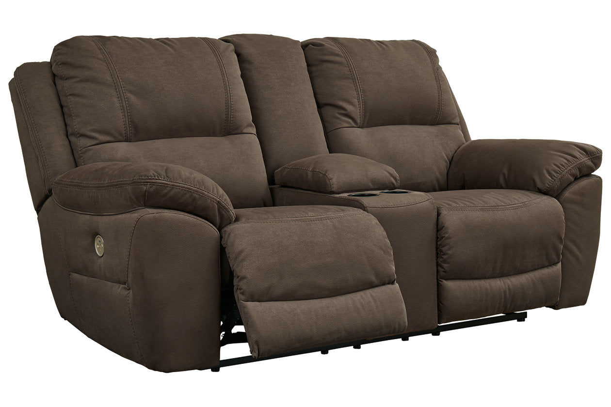 Next-Gen Gaucho Espresso Power Reclining Loveseat with Console - 5420496 - Bien Home Furniture &amp; Electronics