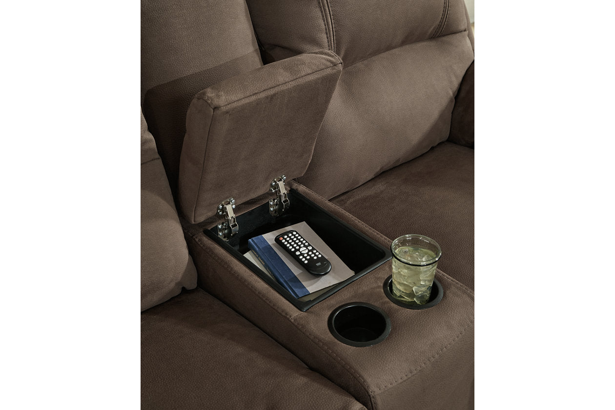Next-Gen Gaucho Espresso Power Reclining Loveseat with Console - 5420496 - Bien Home Furniture &amp; Electronics