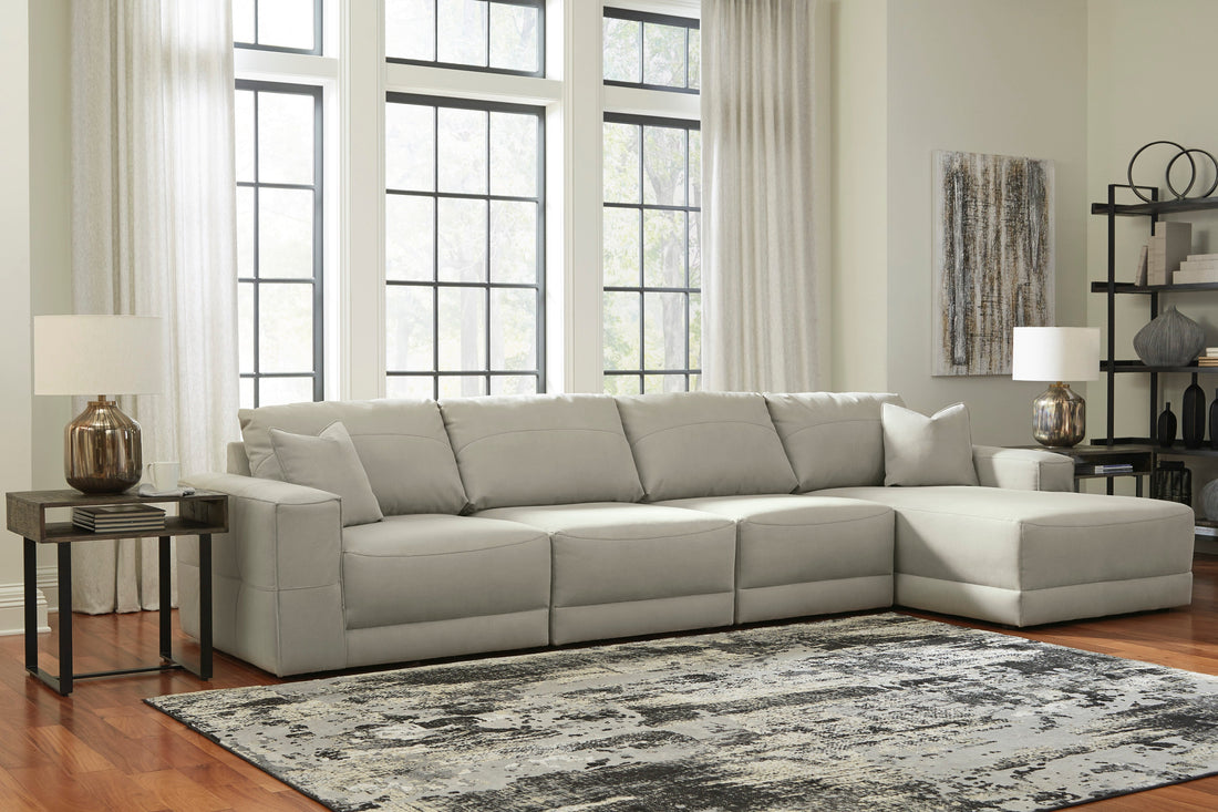 Next-Gen Gaucho Gray 4-Piece RAF Sectional - SET | 1830417 | 1830464 | 1830446(2) - Bien Home Furniture & Electronics