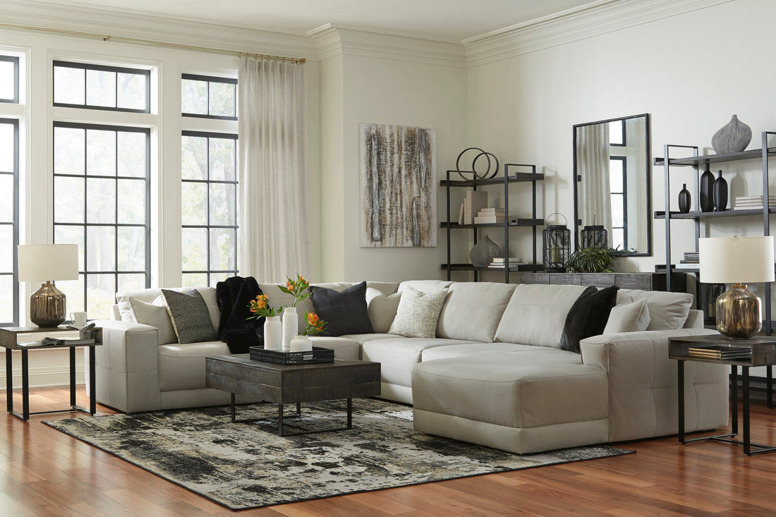 Next-Gen Gaucho Gray 6-Piece RAF Sectional - SET | 1830417 | 1830464 | 1830477 | 1830446(3) - Bien Home Furniture & Electronics
