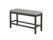 Nina Gray Counter Height Bench - 2715GY-BENCH - Bien Home Furniture & Electronics