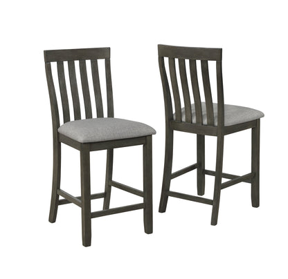Nina Gray Counter Height Chair, Set of 2 - 2715GY-S-24 - Bien Home Furniture &amp; Electronics