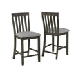 Nina Gray Counter Height Chair, Set of 2 - 2715GY-S-24 - Bien Home Furniture & Electronics