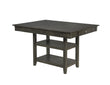Nina Gray Counter Height Table - SET | 2715GY-T-4260 | 2715GY-T-SHELF - Bien Home Furniture & Electronics