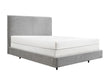 Nirvana Gray Queen Upholstered Floating Bed - SET | 5095-Q-HB | 5095-Q-FB | 5095-KQ-RAIL | - Bien Home Furniture & Electronics