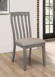 Nogales Coastal Gray Slat Back Side Chairs, Set of 2 - 109812 - Bien Home Furniture & Electronics