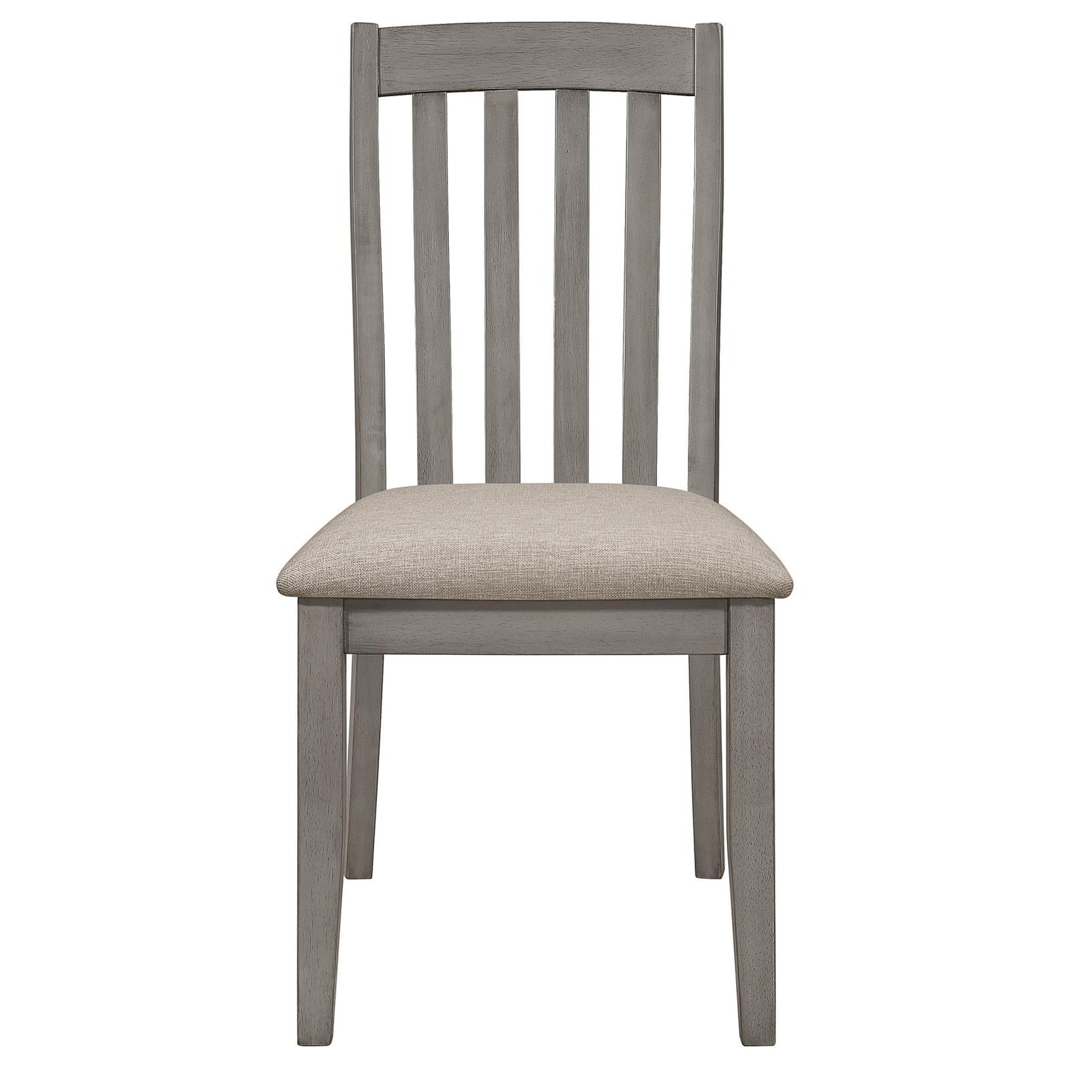 Nogales Coastal Gray Slat Back Side Chairs, Set of 2 - 109812 - Bien Home Furniture &amp; Electronics
